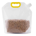 🎁 Exclusive Limited-Time Deal! 🎁MA Home Grain Spout Bag Transparent Refillable Plastic Food Drink Bean Cereals Storage Bags With Suction Nozzle