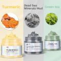 ANAI RUI Turmeric Vitamin C Clay Mask -Rose Facial Mask -Avocado Green Tea Mud Mask,Facial Mask Skincare for Deep Cleansing,Purify Pores, SPA Mask Set, Facial Mask Set Gifts Set 2.5 oz each