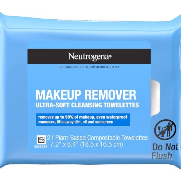 Neutrogena Makeup Remover & Facial Cleansing Wipes, Classic - 21 Count (Pack of 3)