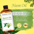 Majestic Pure Neem Oil for Plants and Essential Oil Blends, 100% Pure Cold Pressed, Great for Skin/Hair Care, Massage Oil, Nail, Acne and Dry Skin Moisturizer, 4 fl oz